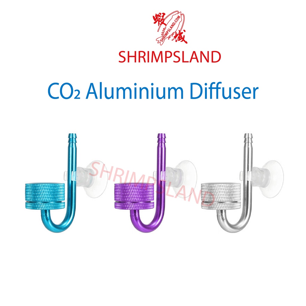[SHRIMPSLAND] Aquarium CO2 Colour Diffuser Atomizer Aluminium ...
