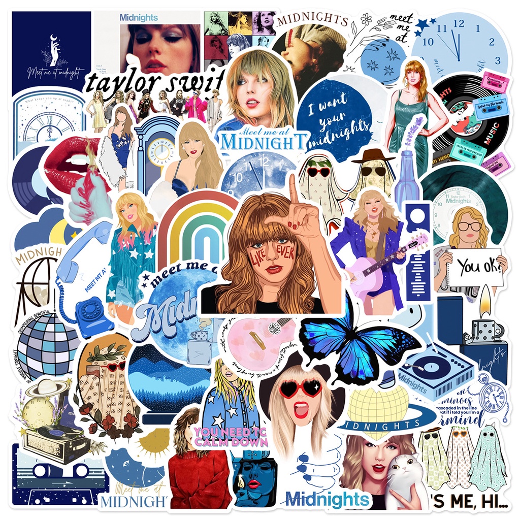 100 Taylor Swift Stickers - Decals Vinyl Waterproof Malaysia