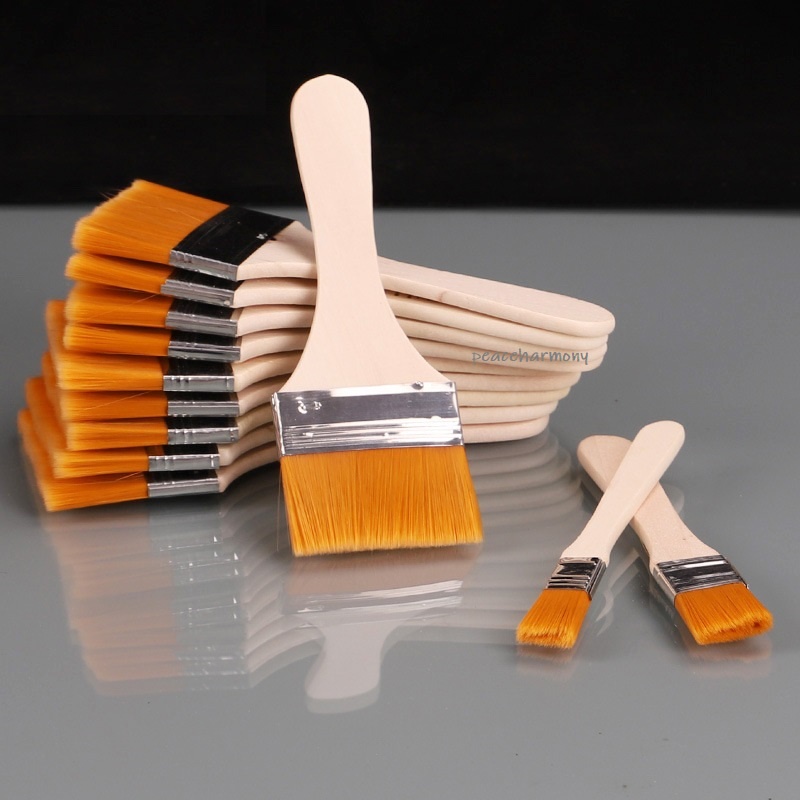 Soft Nylon Paint Brush 12 Sizes (100% Halal) / Berus Cat Kayu Nylon (12
