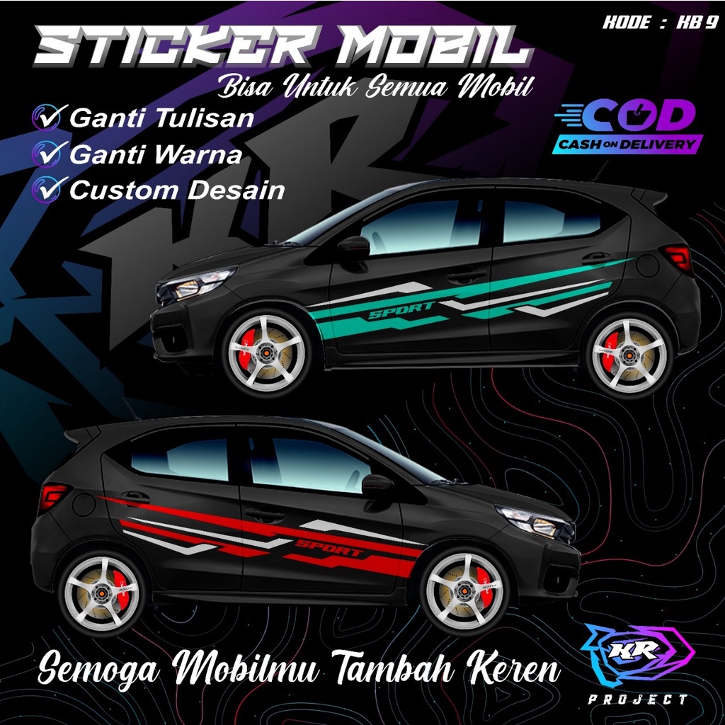 Honda BRIO LIST CUTTING STICKER Car Accessories STICKER JAZZ Car