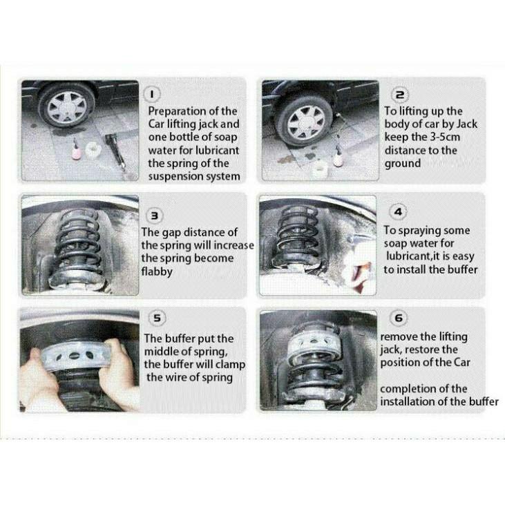 For Perodua Bezza Car Absorber Spring Buffer Suspension AMT Front Rear ...