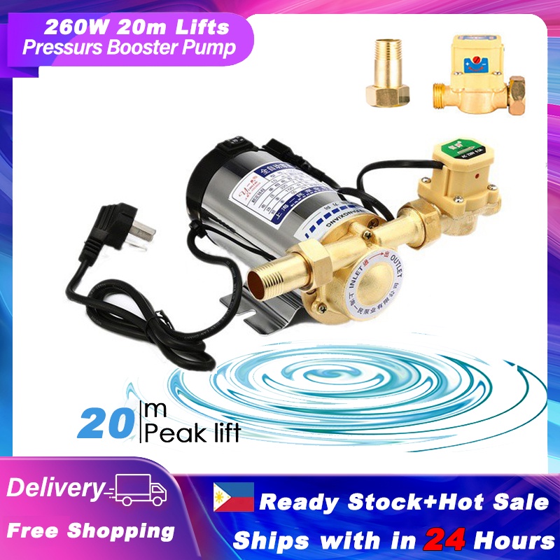 Water Booster Pump 220v 260w Electronic Automatic Home Shower Washing