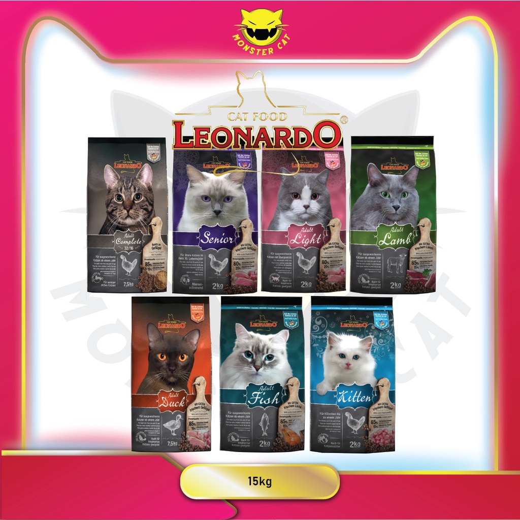 LEONARDO 15KG Dry Cat Food (100 ORIGINAL) Shopee Malaysia