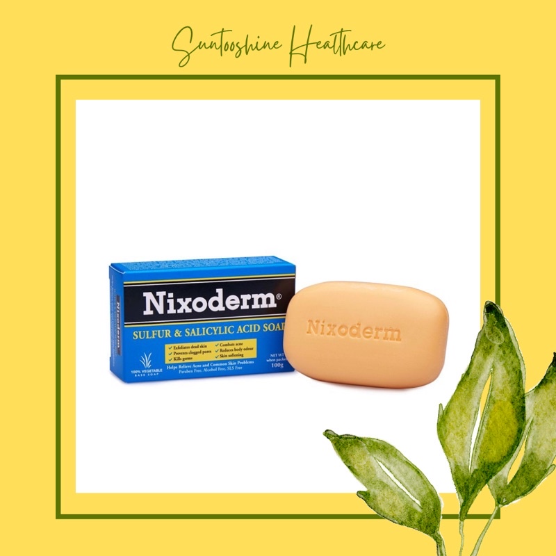 NIXODERM SULFUR AND SALICYLIC ACID SOAP 100G (helps to combat acne