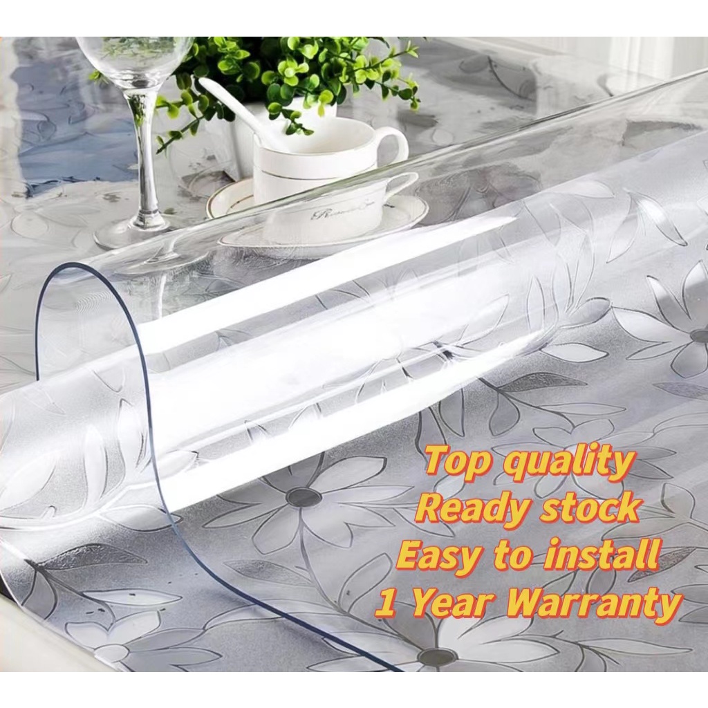 Table Cloth Water Proof Transparent Frosted Soft Glass Waterproof Table
