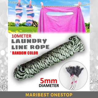 10M 5MM Multifunction Nylon Washing Clothes Line Rope Clothesline String  Ampaian Baju