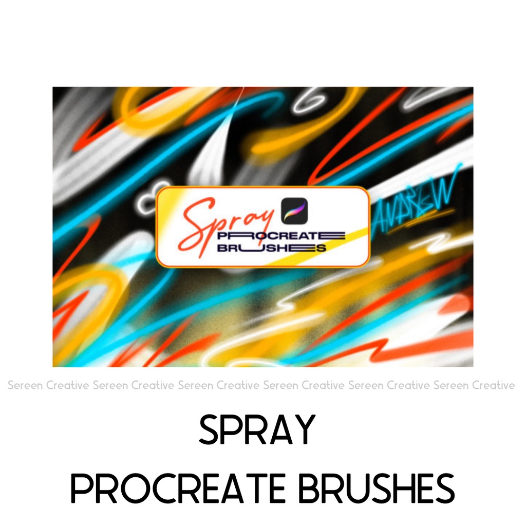 P115 Spray Procreate Brushes (Spray paint caps, texture, graffiti