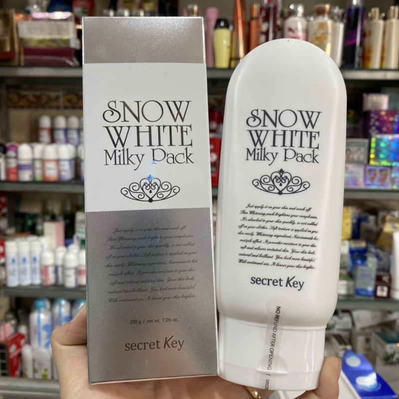 Secret Key Snow White Milky Pack body whitening cream 200g | Shopee ...