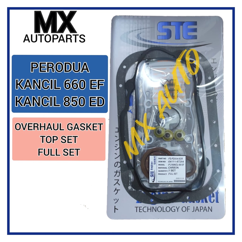 PERODUA KANCIL 660 850 EF ED CARBURETOR ENGINE TOP OR FULL OVERHAUL