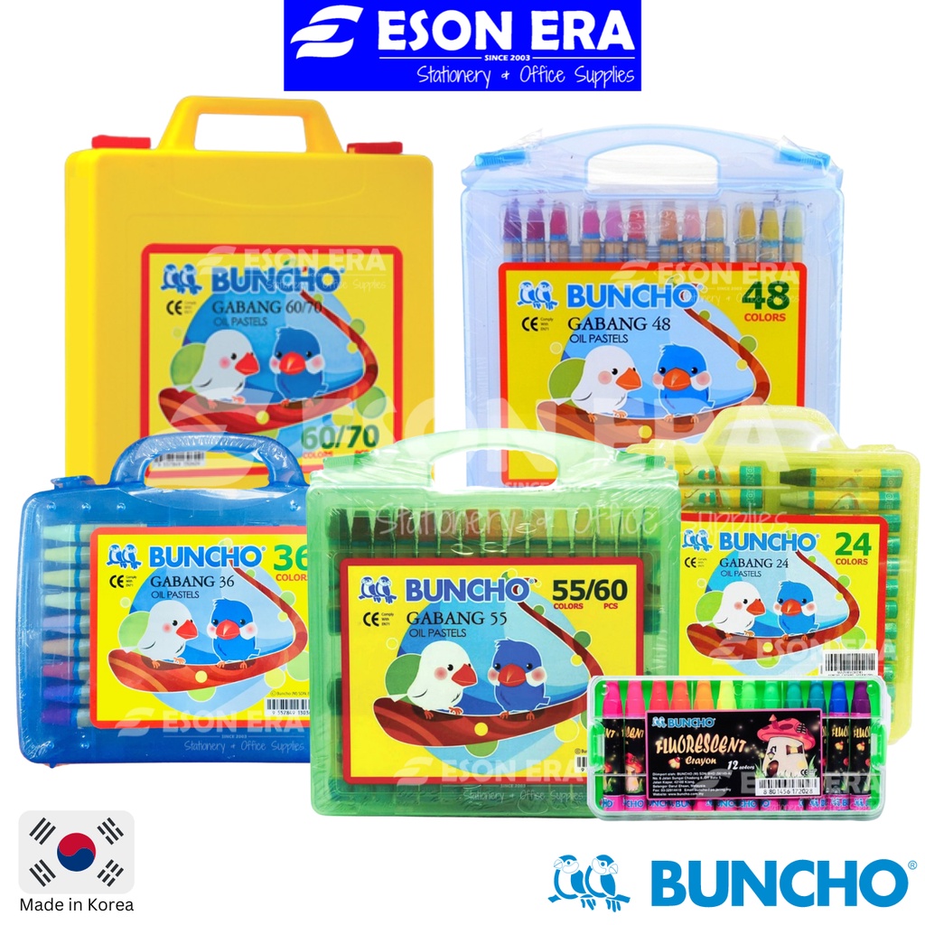 Buncho 48 Colour Oil Pastels Colors Non-toxic Crayon Kids Art Craft Drawing  Colouring 
