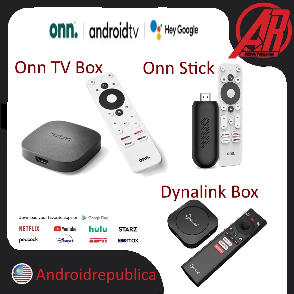 Onn Android TV Box | 4K Streaming Box | Onn Streaming Stick Full HD ...