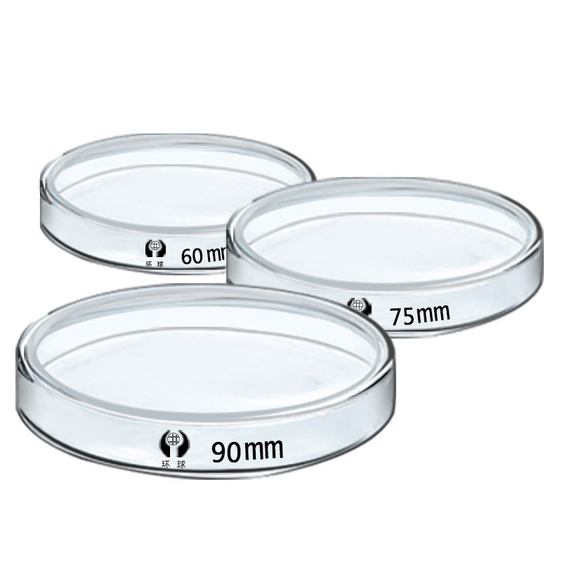 Petri Dish Glass Plate Laboratory High Temperature Resistance 60 75 90