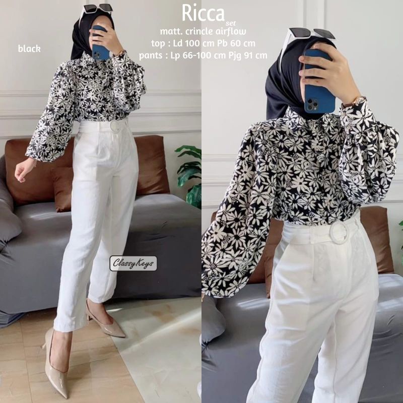 Ricca Set By Classy Keys Matt Airflow | Shopee Malaysia