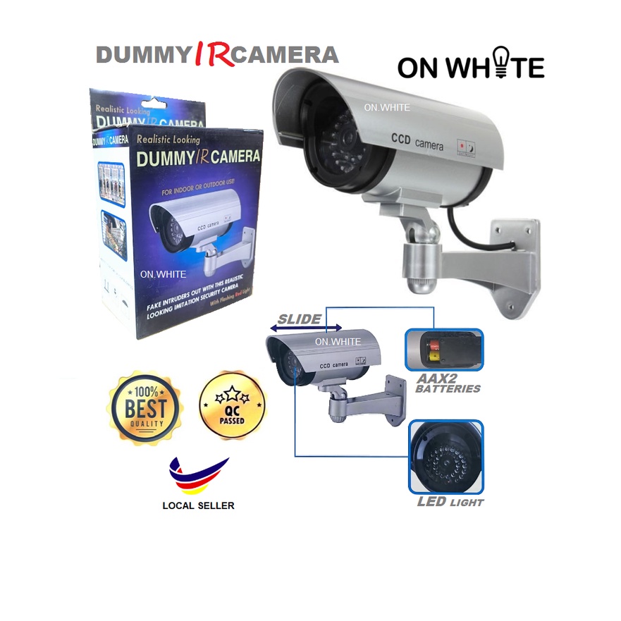 FAKE DUMMY IR CAMERA CCTV FAKE CAMERA | Shopee Malaysia