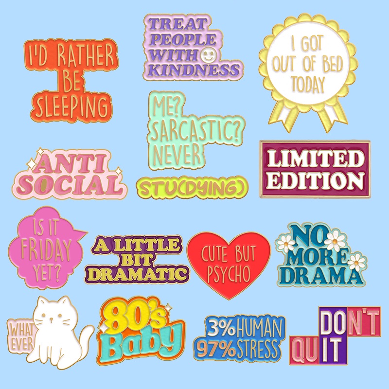 Is It Friday Yet Enamel Pins Me? Sarcastic? Never 80s Baby Drama ...