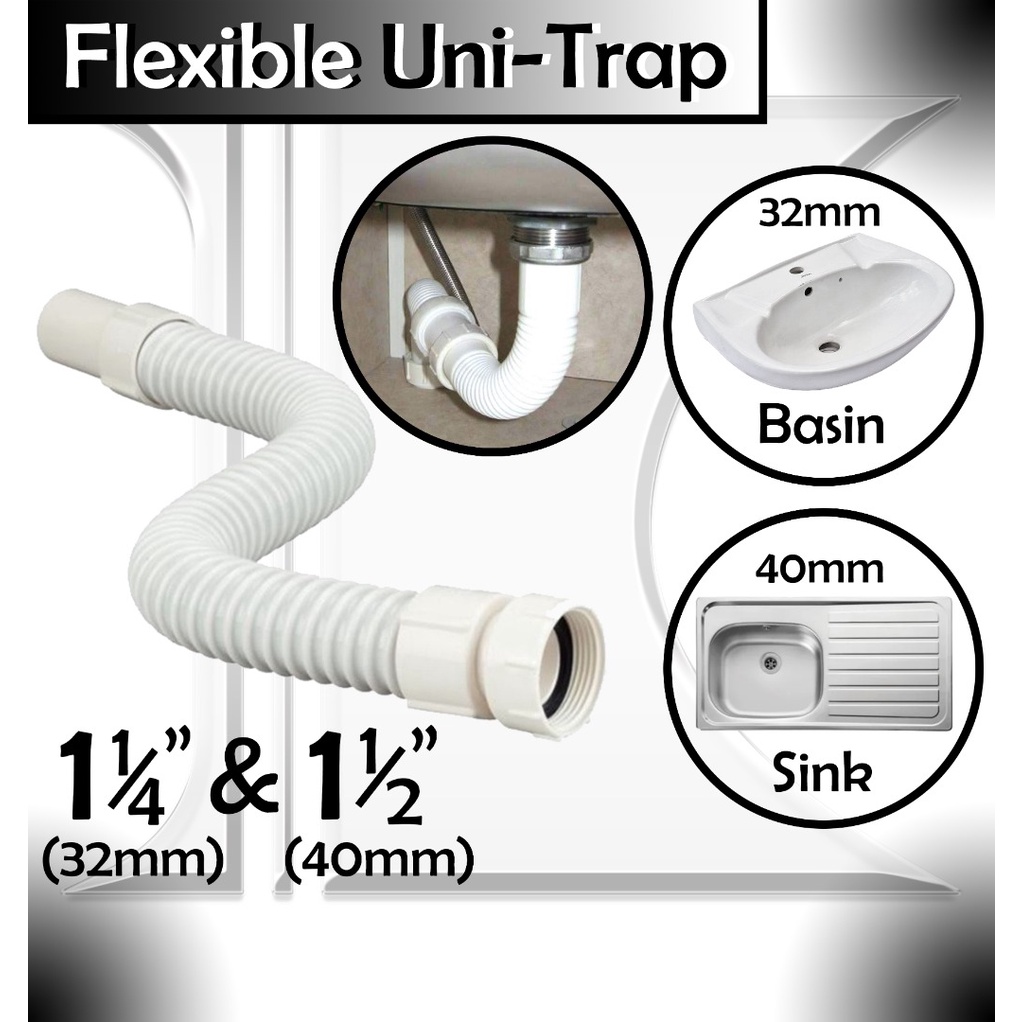 Basin Flexible Unitrap 1 1/4