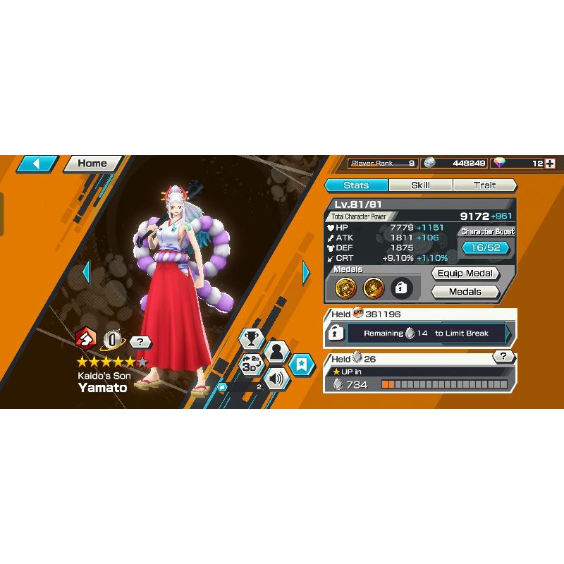 ONE PIECE BOUNTY RUSH EX YAMATO VOCER RM5 CAN USE TILL 31/12/2022