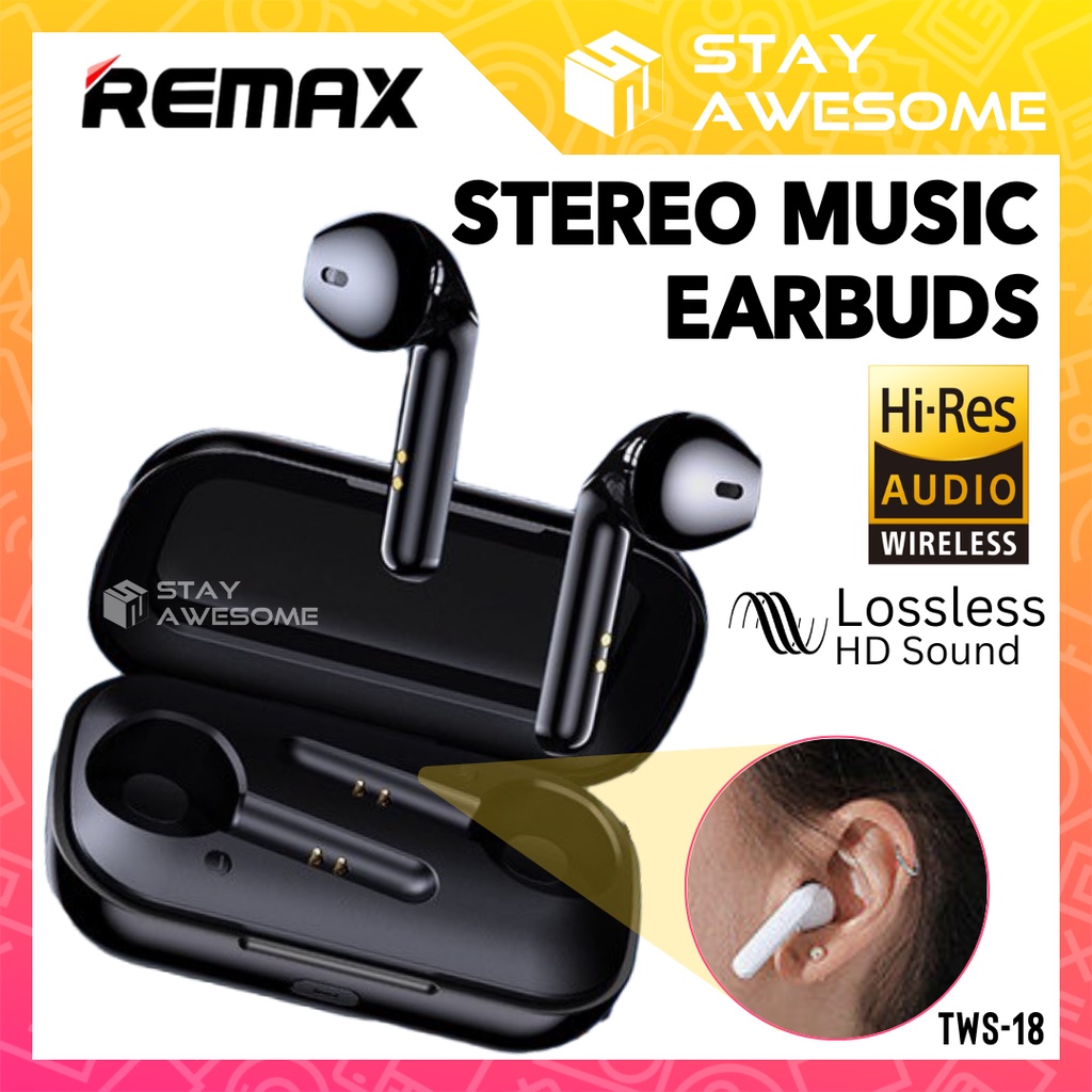 REMAX Earbuds Gaming Earbuds TWS Black Wireless Earphone Low Latency ...