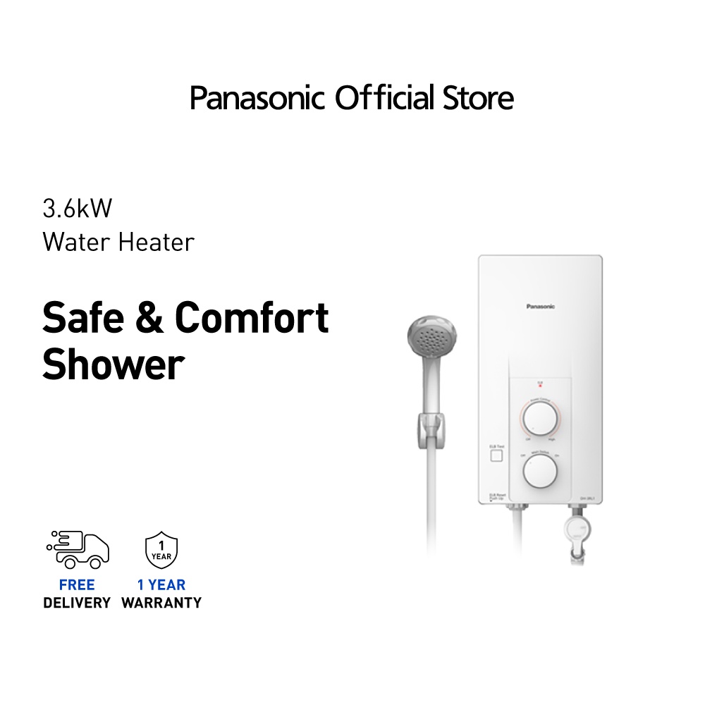 Panasonic DH3RL1 Water Heater Non Pump Bathroom Hot Water Shower (3