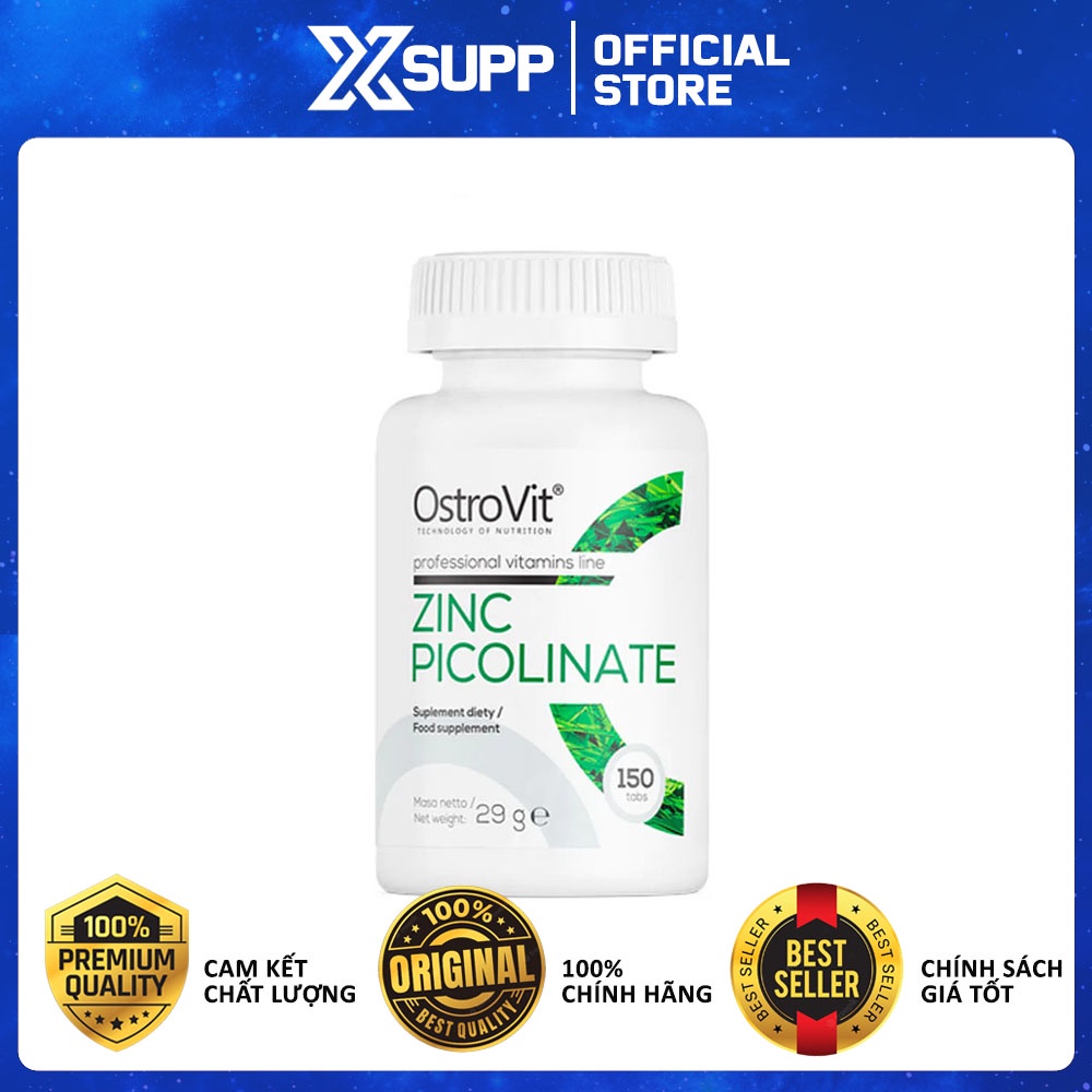 Ostrovit Zinc Picolinate Zinc Tablets Increase Resistance, Regulate