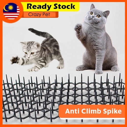 (Ready Stock)Animal Repel Mat Spike Scat Anti Climb Fence Wall Cat Dog
