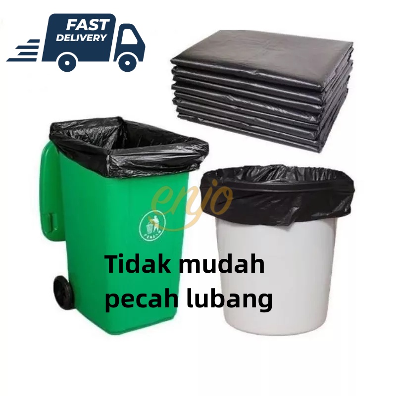 Black Garbage Bag XL Sampah Bag Tebal Hitam 100L 120L 240L Big Dustbin