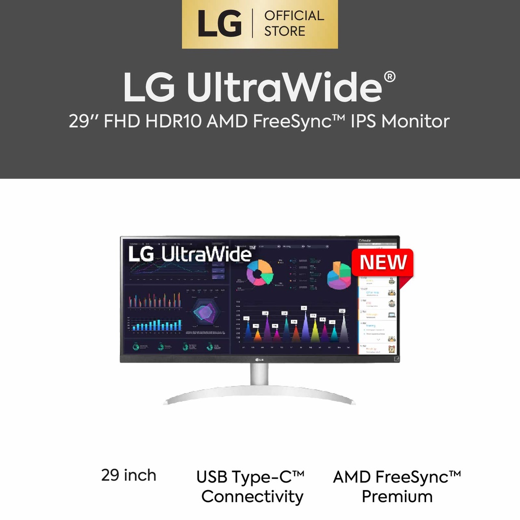 Lg Ultrawide 29 29wq600 Ips Fhd Amd Freesync Hdr10 100hz 1ms Usb C