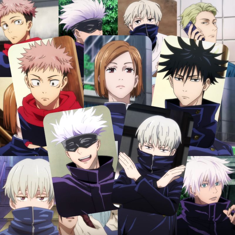 Anime PHOTOCARD JUJUTSU KAISEN Photo YUUJI NOBARA MEGUMI GOJO | Shopee ...