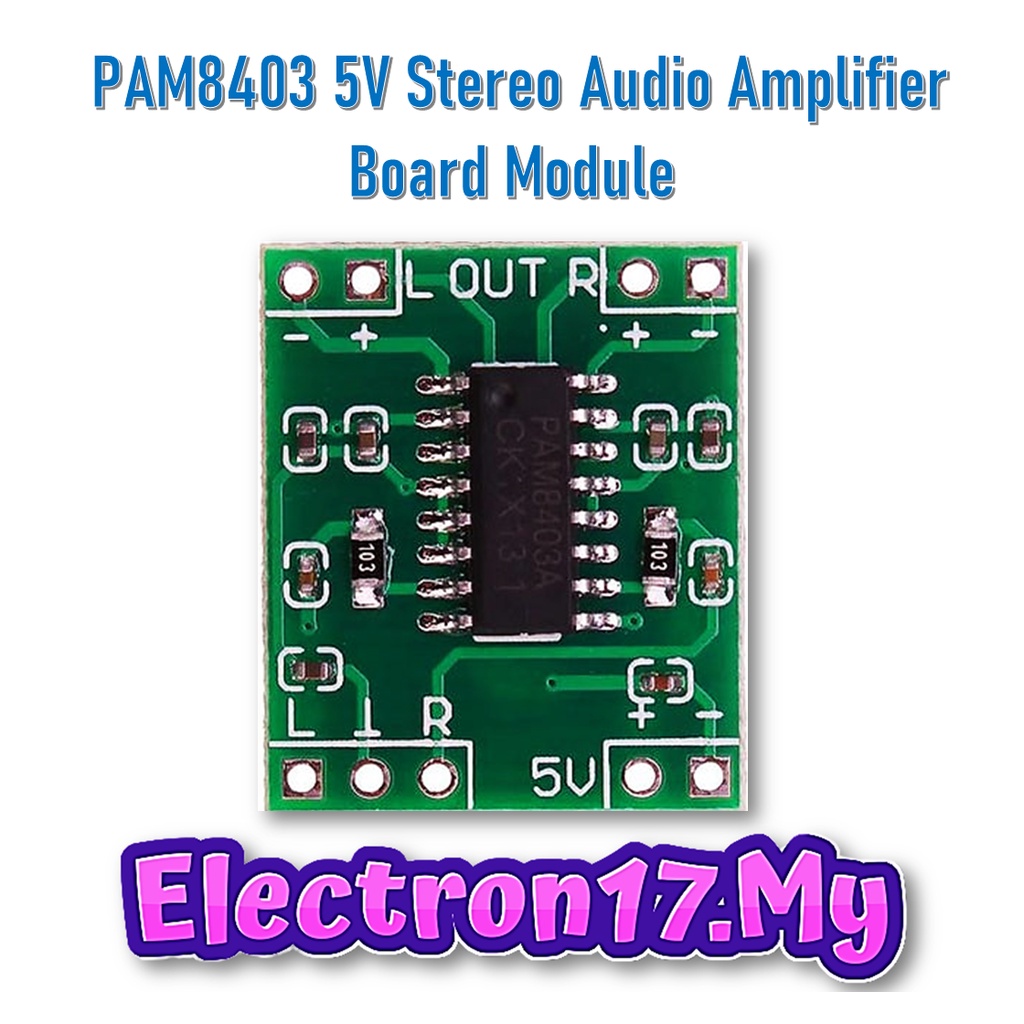 PAM8403 PAM 8403 5V Stereo Audio Amplifier Board Module | Shopee Malaysia