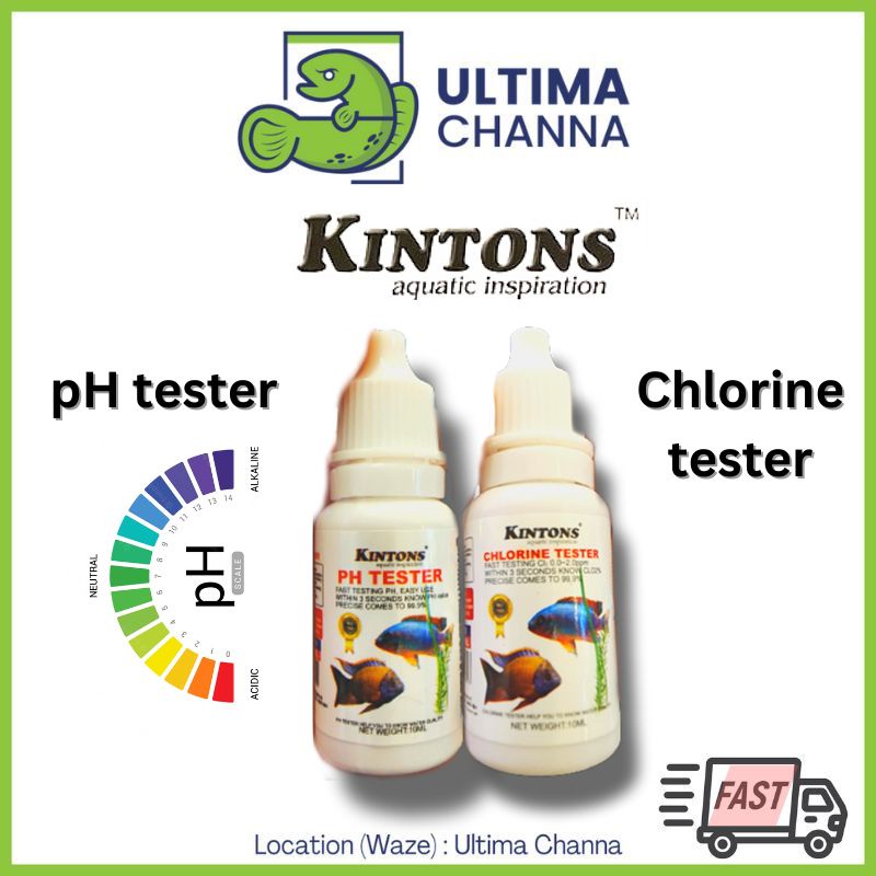 Kintons pH Tester / Chlorine Tester 10g test kit for freshwater