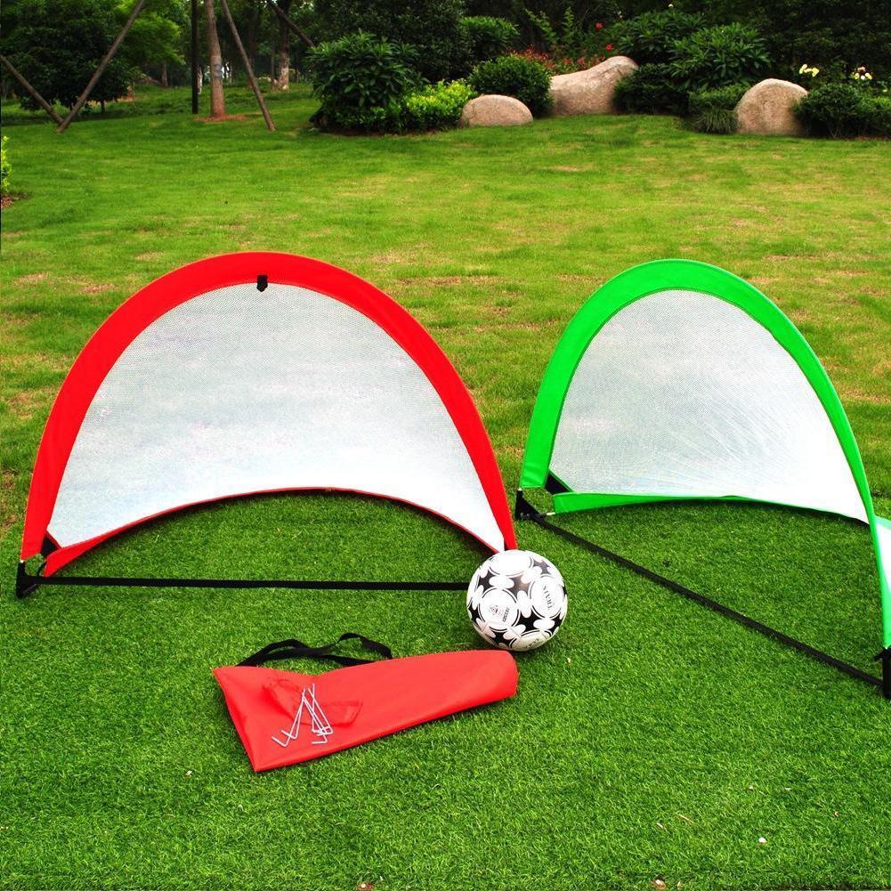 Football Goal Net Foldable Black Training Goal Net And Play Outdoor ...