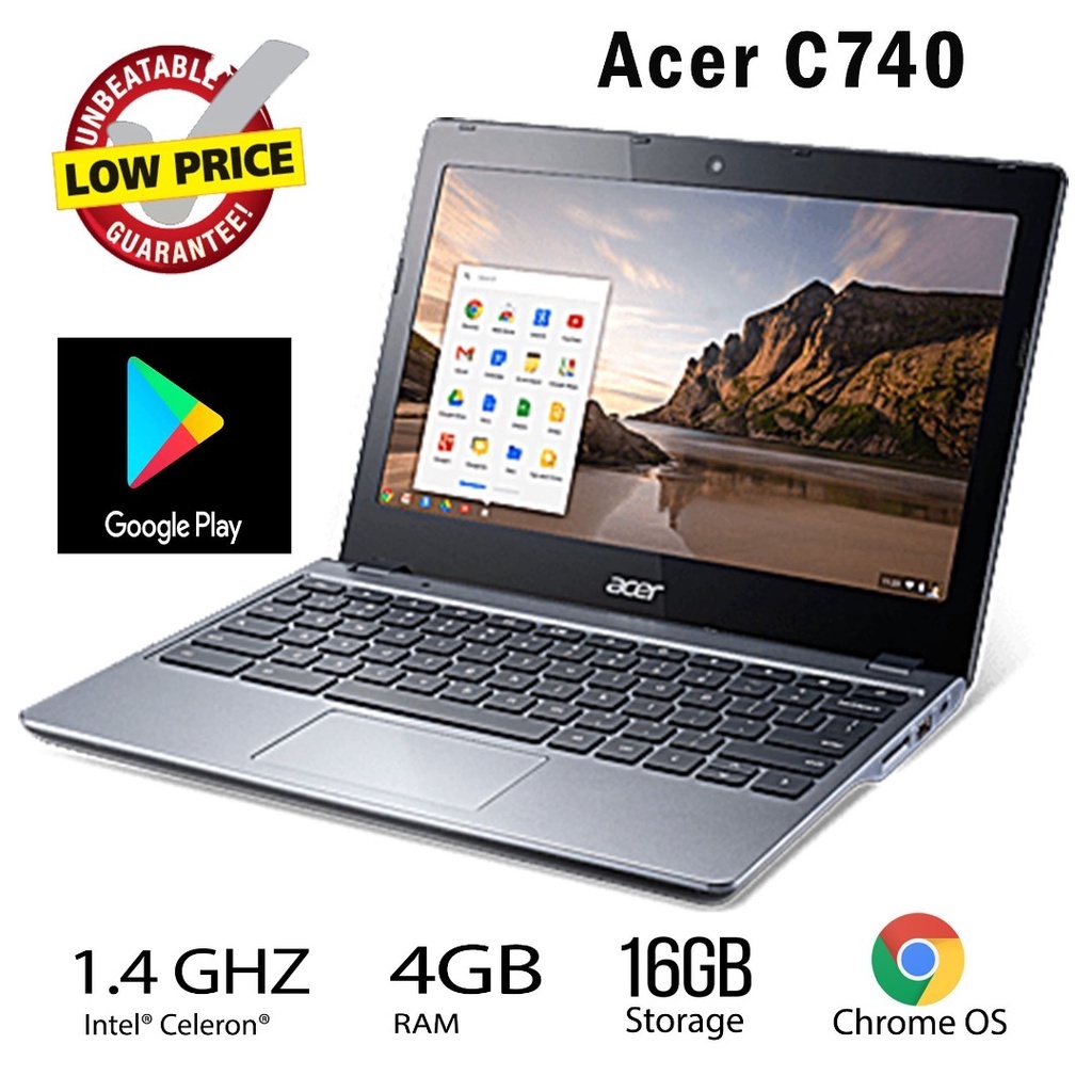 Acer Chromebook 11 C740 (11.6inch HD, 4 GB, 16GB SSD) Play Store
