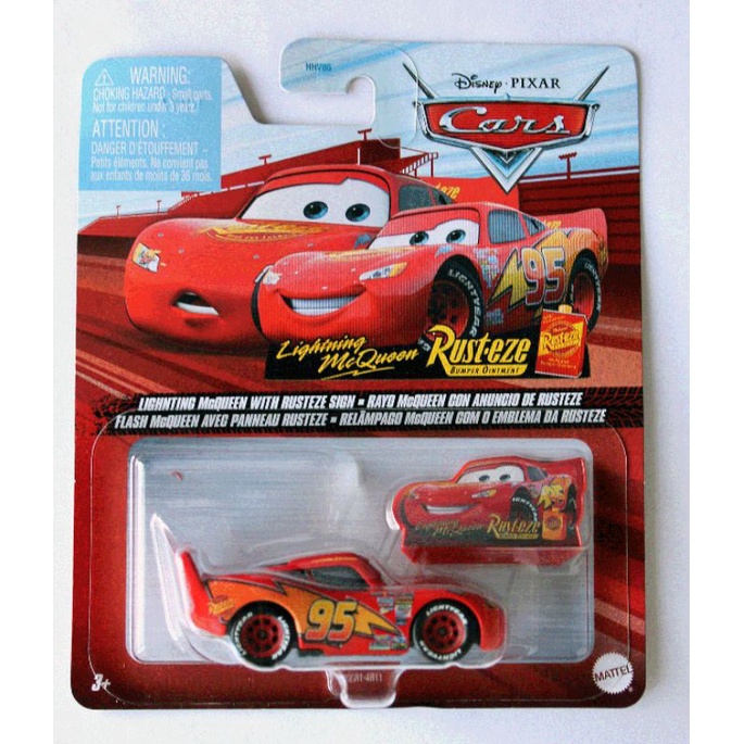 Disney Pixar Cars Funny Flashbacks Lightning McQueen with sign | Shopee ...