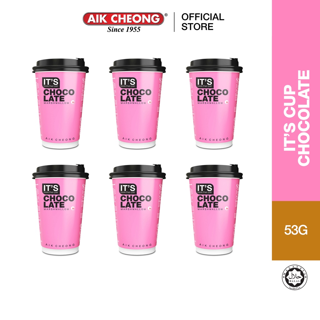 Aik Cheong IT'S Cup x 6 Chocolate / Long Black / Flat White