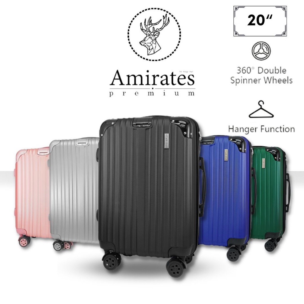 Stag-Out Amirates Premium 20inch ABS Hard Case AM 8 Wheel Cabin Size ...