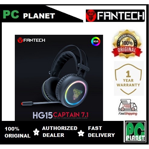 FANTECH HG15 VIRTUAL 7.1 SURROUND CAPTAIN GAMING HEADSET ER143