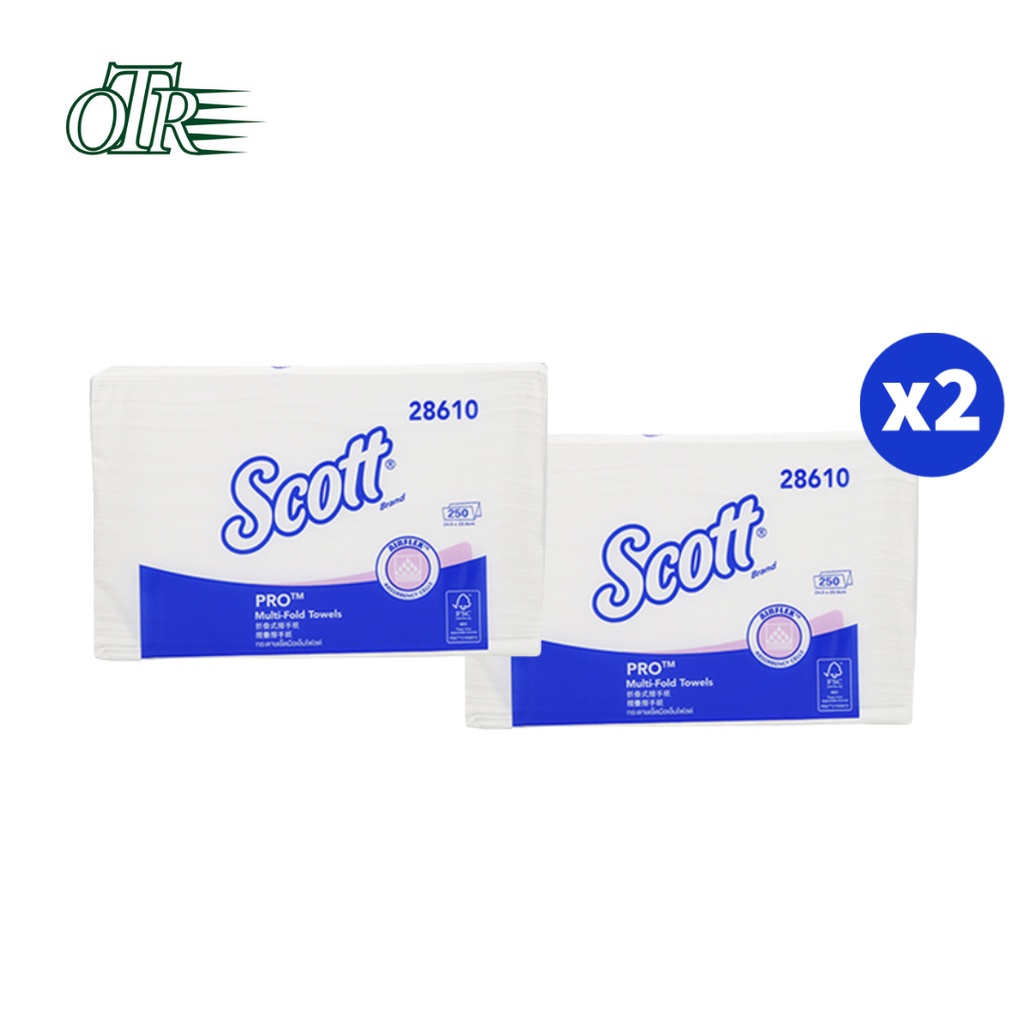 [TWIN PACK] SCOTT® PRO Multi-Fold Hand Towel Airflex™ 28610 ( 1-Ply ...