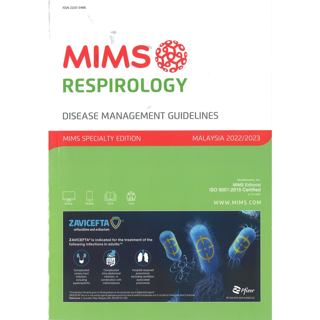 MIMS RESPIROLOGY DISEASE MANAGEMENT GUIDELINES 2022/2023 Shopee Malaysia