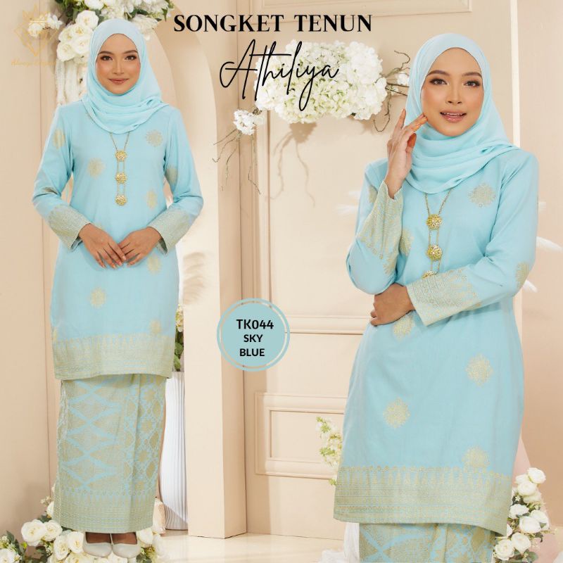 Baju Kurung Moden Songket Tenun Athiliya Xs 3xl Shopee Malaysia