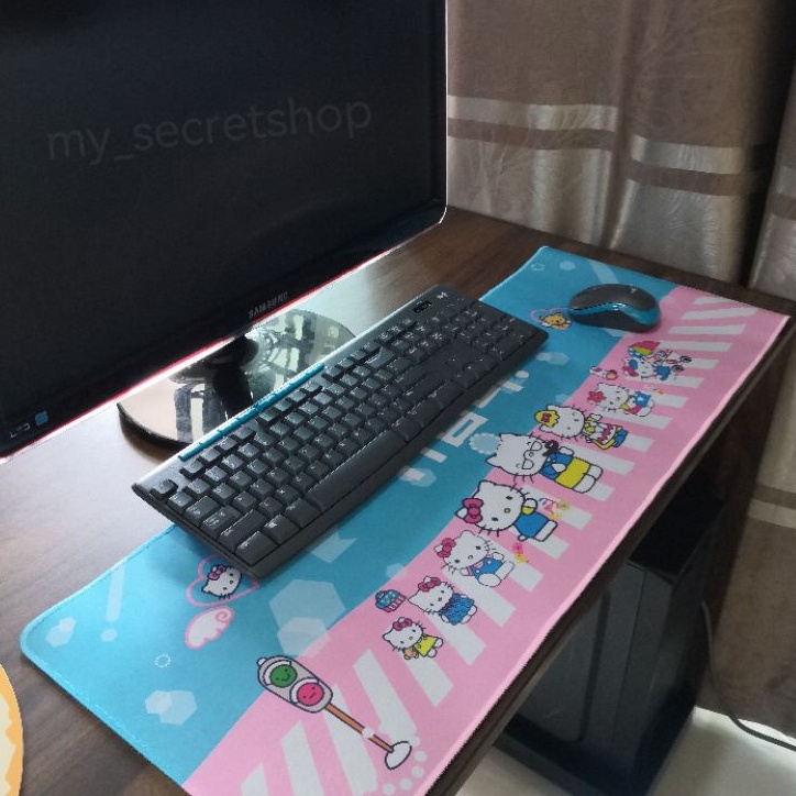 Large Office Gaming Mouse Pad Hello Kitty Mouse Pad Shopee Malaysia