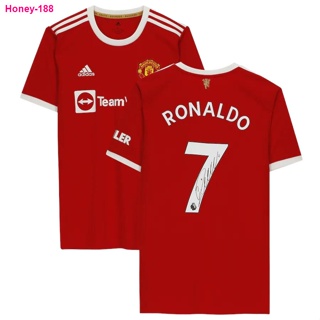 Ronaldo #7 Manchester United 21/22 Away Red Youth Nameset