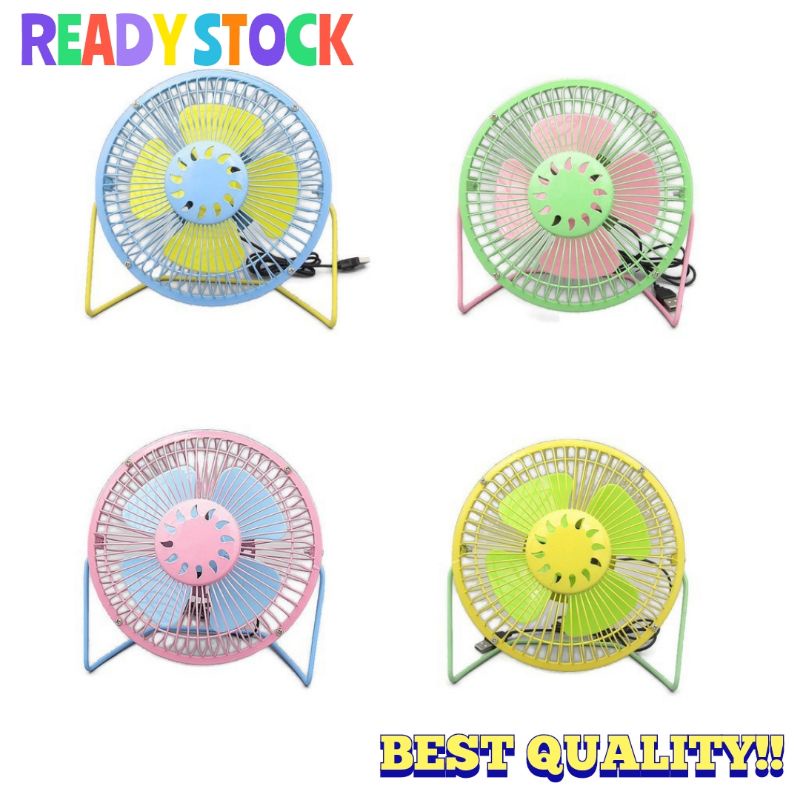 kipas kecil mini kereta meja study pejabat sejuk kuat USB 6 Inch Table