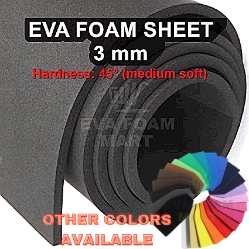 3mm EVA Foam Sheet Cosplay Prop Foams DIY art craft 40 x 80inch / 45.5