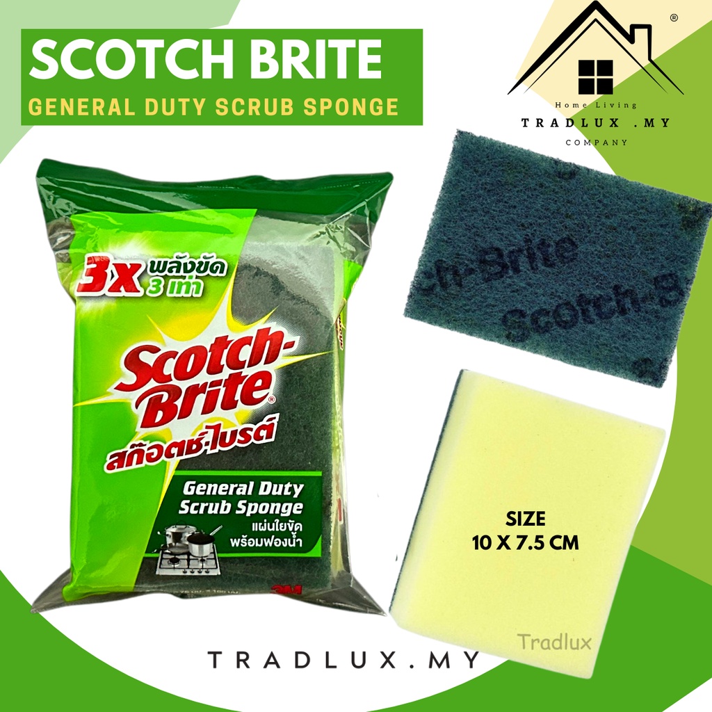 3M SCOTCH BRITE General Duty Scrub Sponge