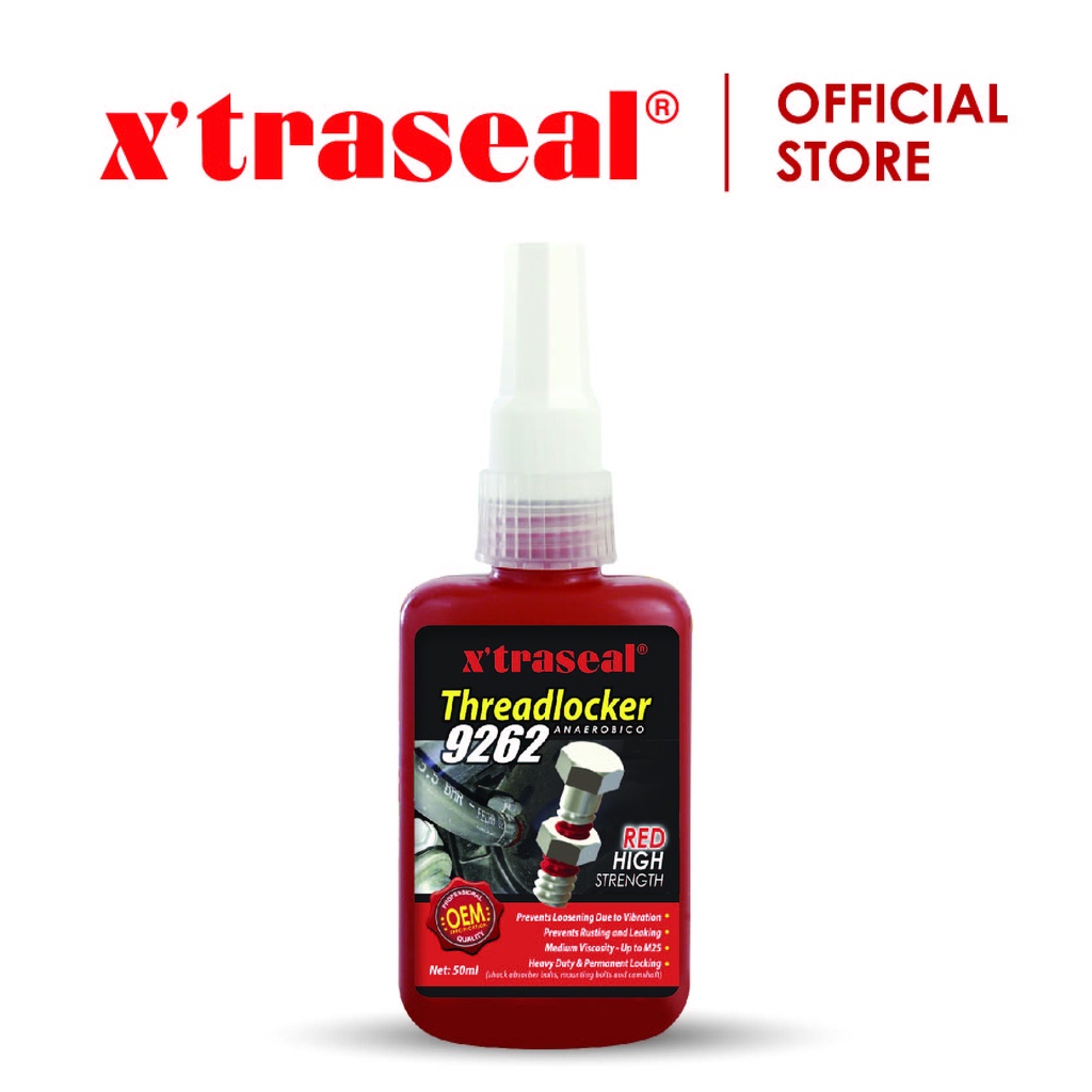 X'traseal Threadlocker 9262 - Red (High Strength) 50ml | Shopee Malaysia