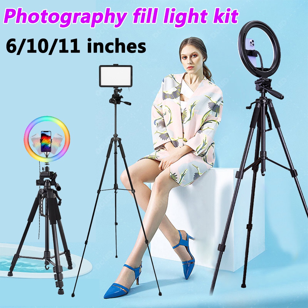LED Video Lighting Panel Photography Lamp Photo Studio Fill Light With ...