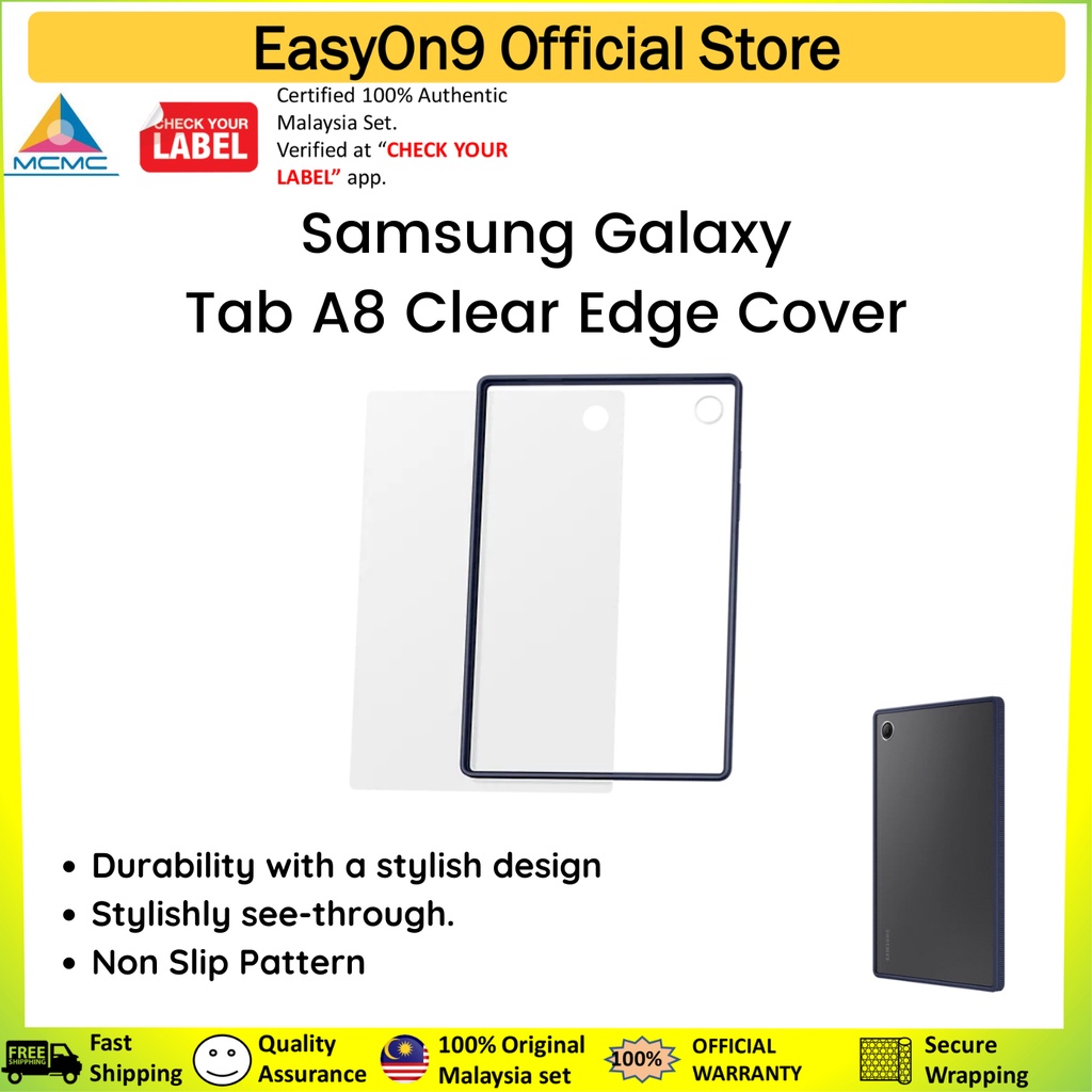 Samsung Galaxy Tab A8 Clear Edge Cover ORIGINAL SAMSUNG MALAYSIA
