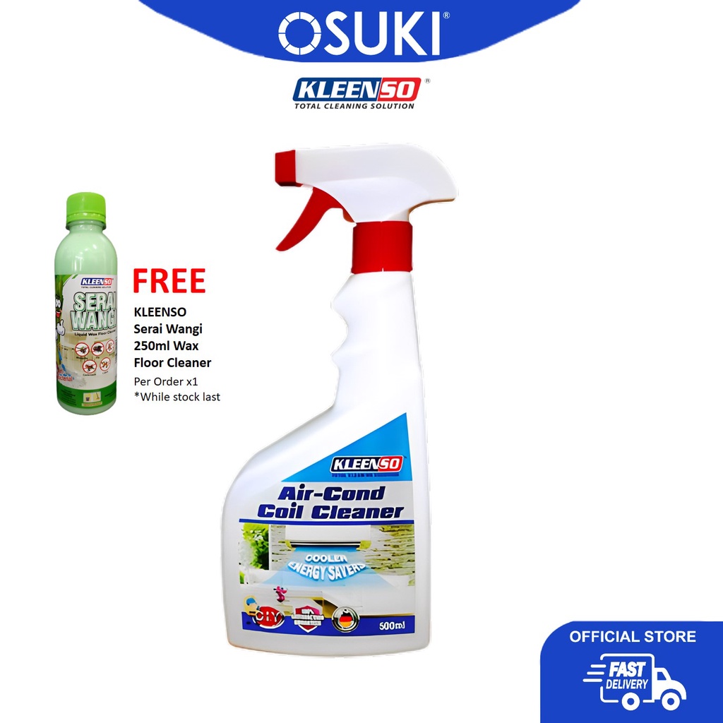 KLEENSO Air-Cond Coil Cleaner (500ml) | Shopee Malaysia