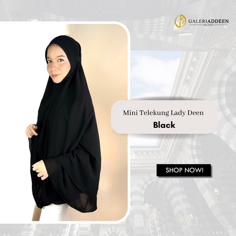 Soft Chiffon Mini Telekung Travel Lady Deen Untuk Haji Umrah