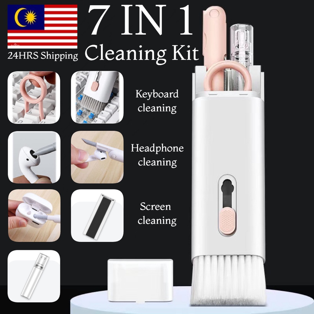 6 In 1 Mini Computer Keyboard Cleaner PC Laptop Brush Dust Cleaning Tool Kit | UK